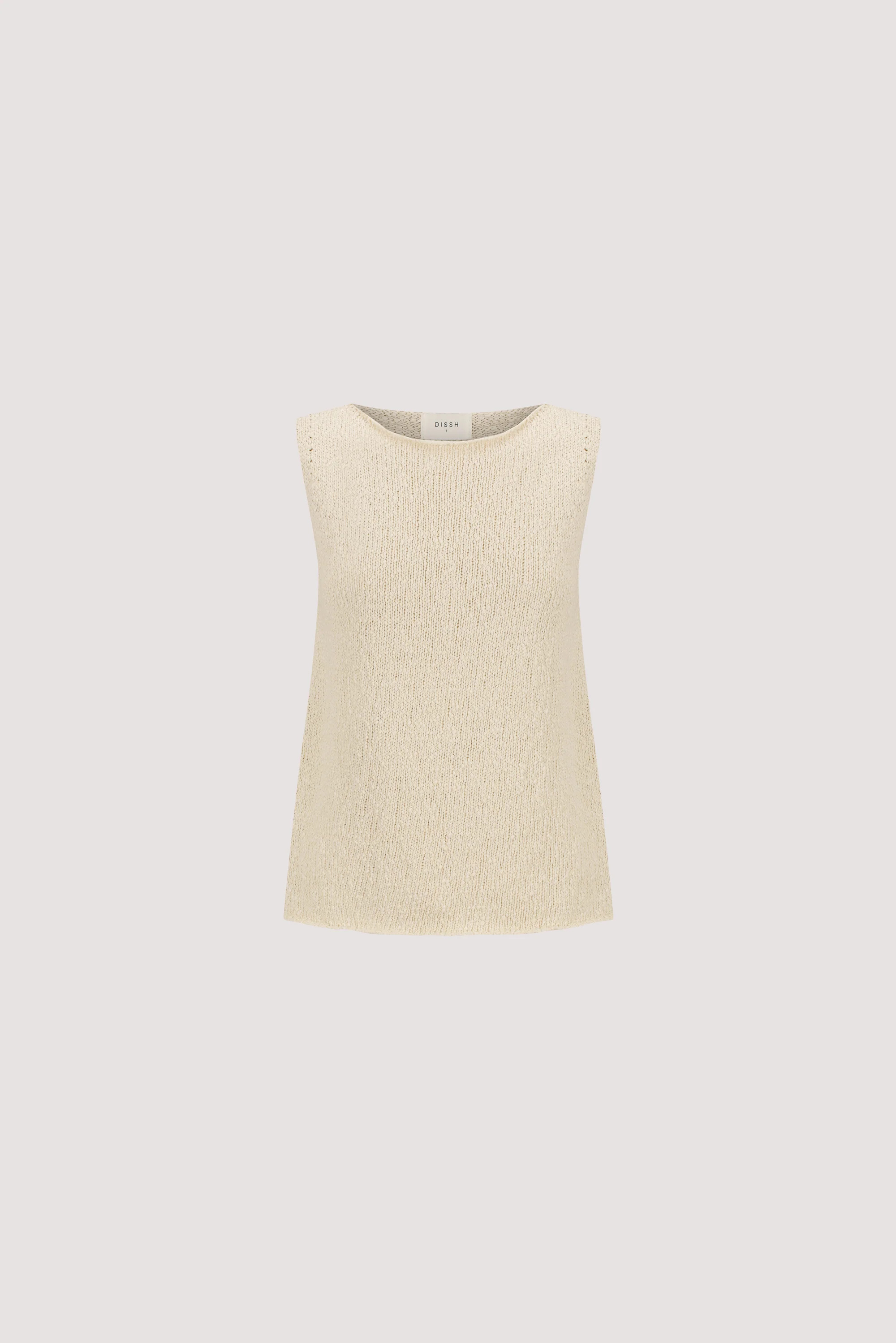 DINA NATURAL KNIT TOP | DISSH