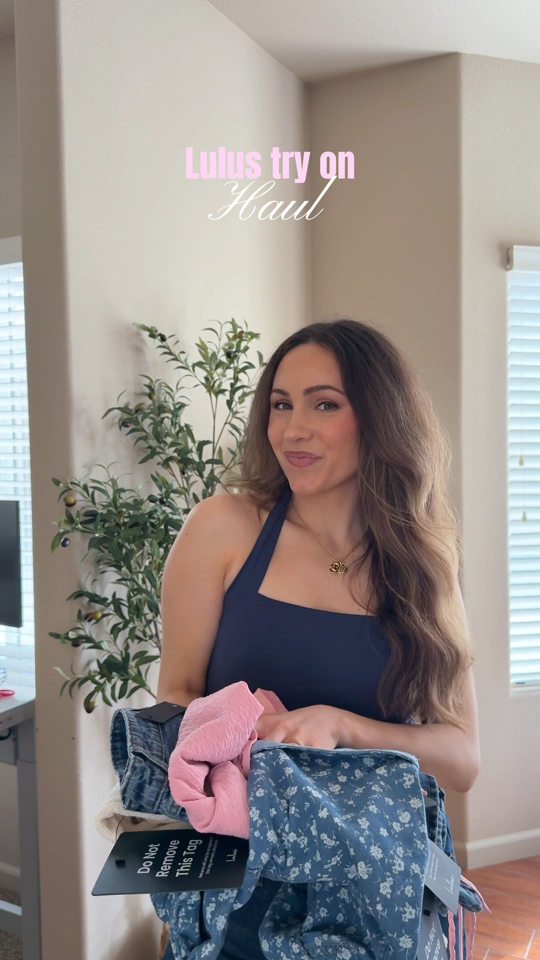 Lulus February try on 
Denim skirt: M 
Pink top: s
Cream dress: s
Denim dress: s

#LTKPetite #LTKootd