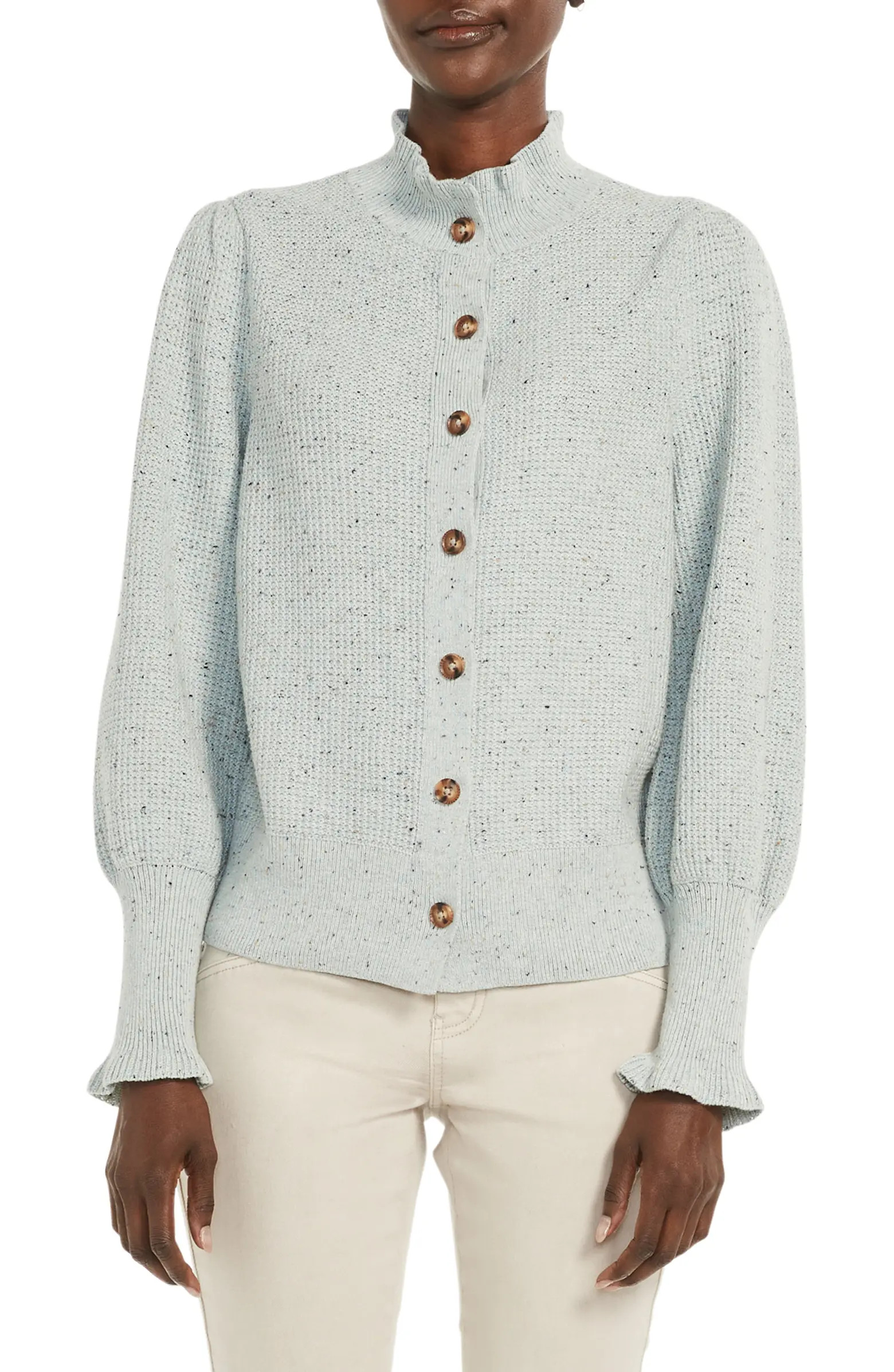 Tea Time Vital Puff Shoulder Cardigan | Nordstrom