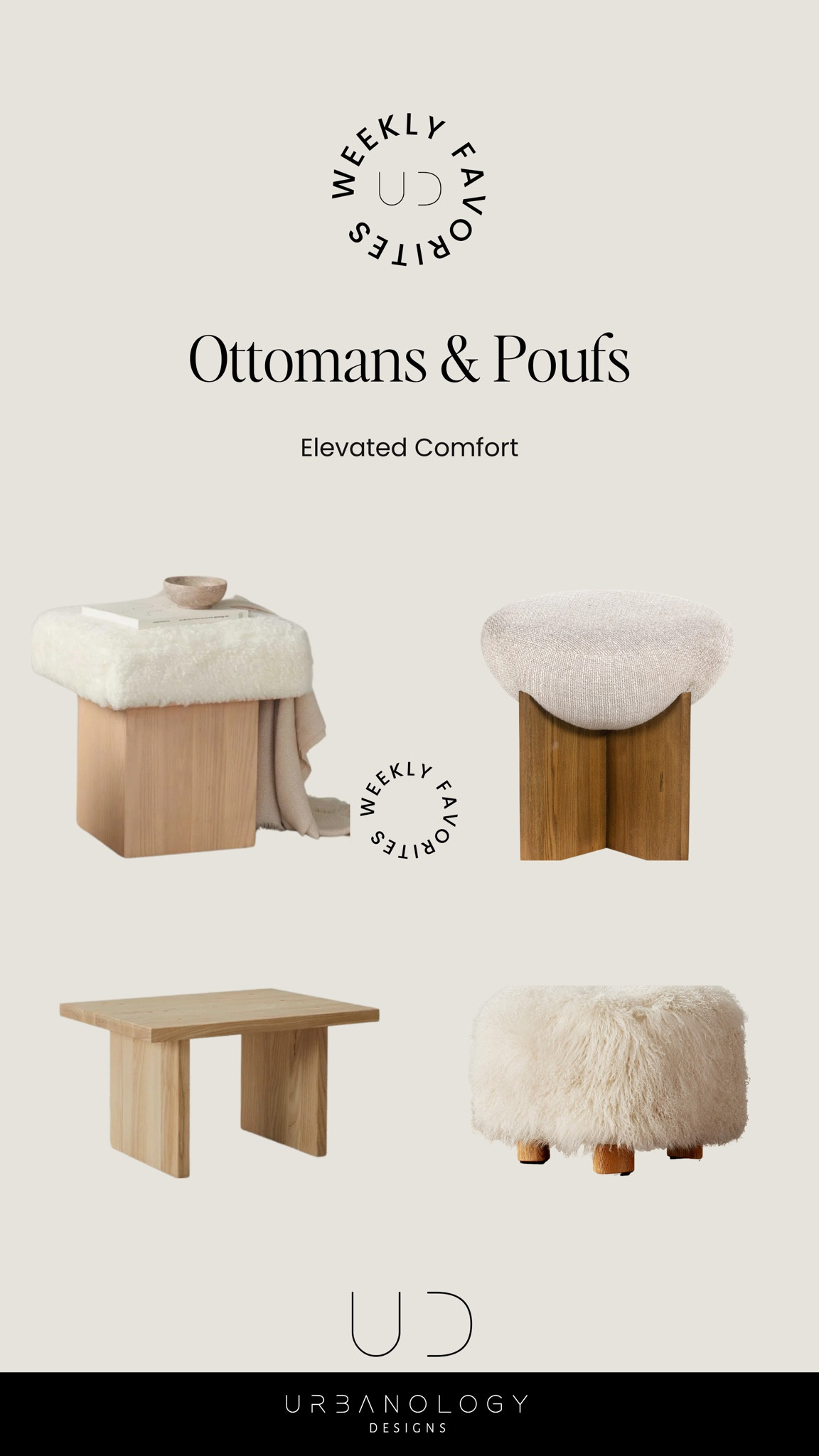 With neutral wood tones and modern profiles, these ottomans are multifunctional pieces (and a must have!) for any room! 

…cozy up your space with a place to host a snuggly blanket, favorite book, coffee mug… or simply prop your feet up in style! 



#LTKFind #LTKhome #LTKstyletip