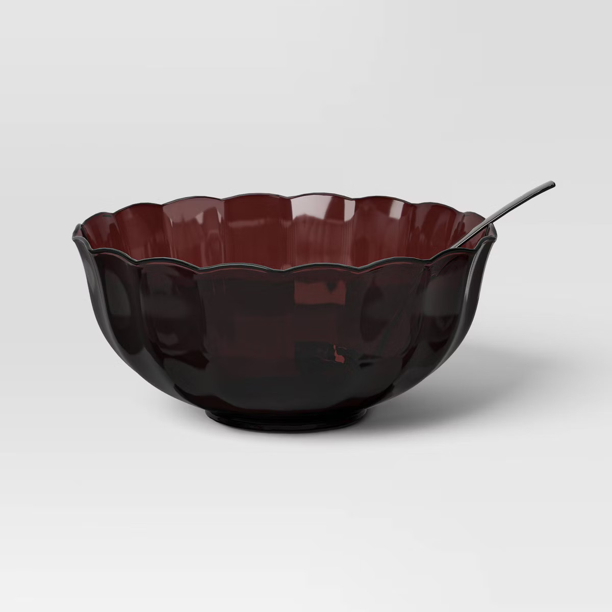 19.22oz Punch Bowl with Ladle Burgundy - Threshold™ | Target