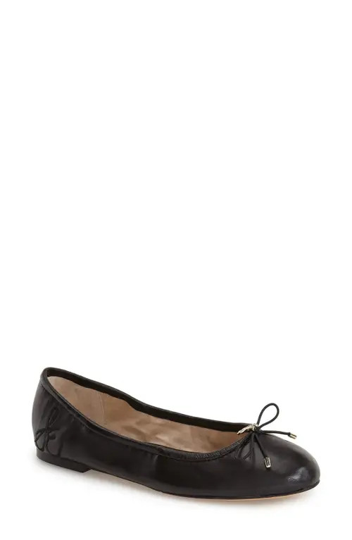 Sam Edelman Felicia Flat - Multiple Widths Available in Black at Nordstrom, Size 6.5 | Nordstrom