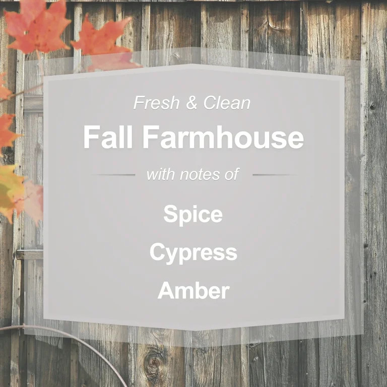 Mainstays Fall Farmhouse Scented 3-Wick Glass Jar Candle, 11.5 oz | Walmart (US)