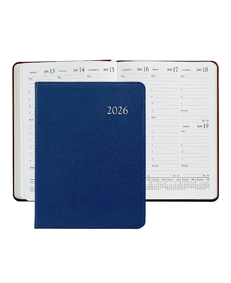 Graphic Image 2026 Goatskin Leather Desk Diary | Bloomingdale's (US)