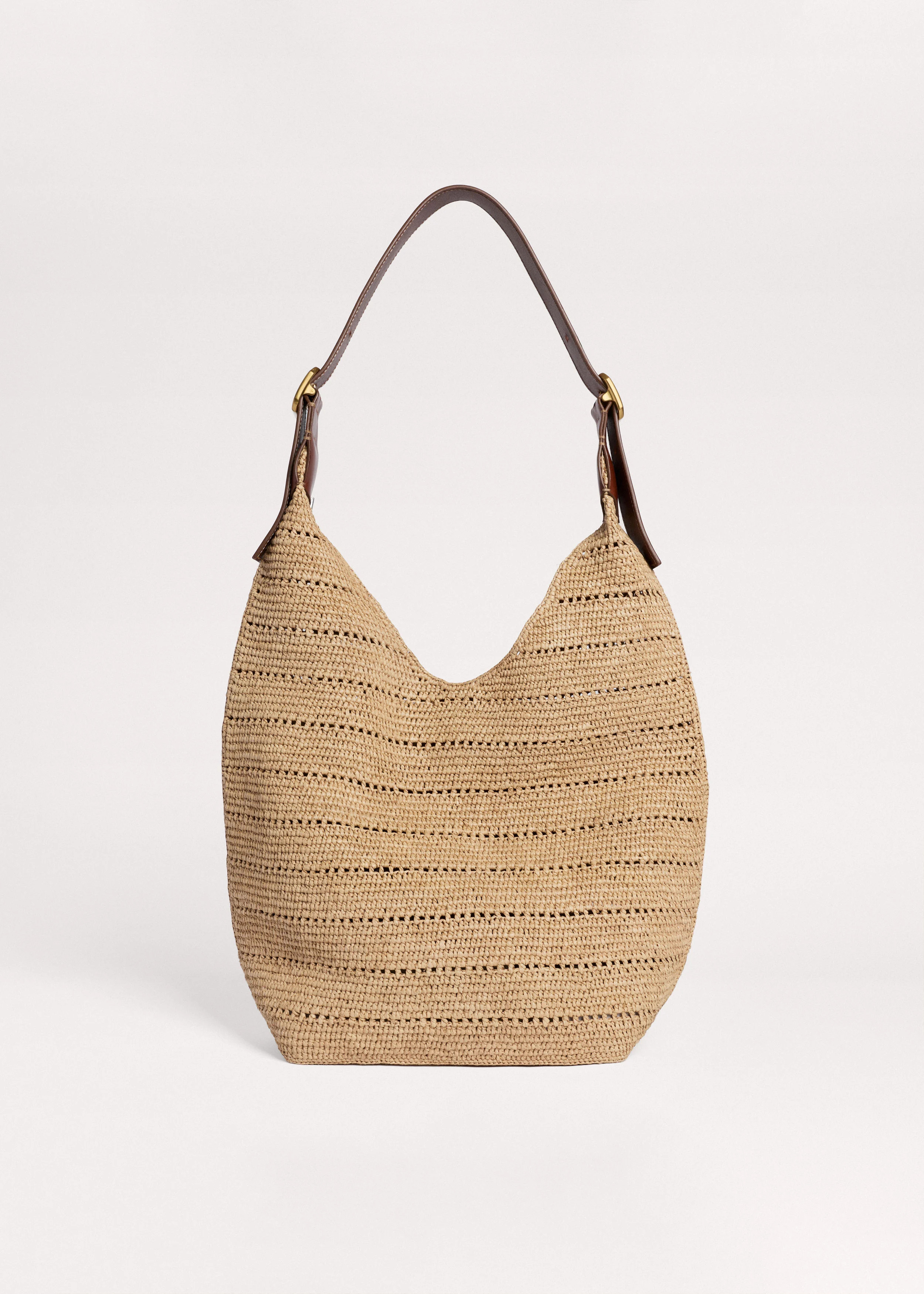 Carry All Summer Bag Raffia + Leather | ME+EM US