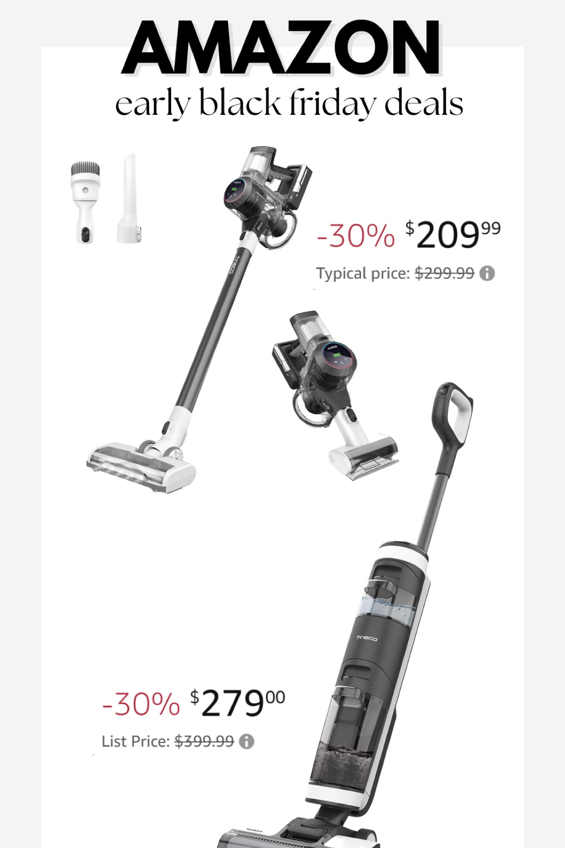 Amazon Black Friday home deals 🎉 cordless vacuums that are highly rated and on such good sale! 

#LTKCyberWeek #LTKHoliday #LTKSeasonal