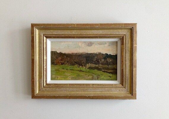 Sherwood Landscape Original Vintage Oil Painting Framed | Etsy (US)