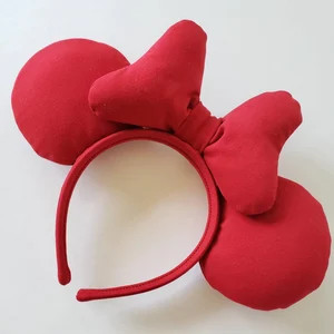 Classic Solid Red Mouse Ears | Etsy (US)