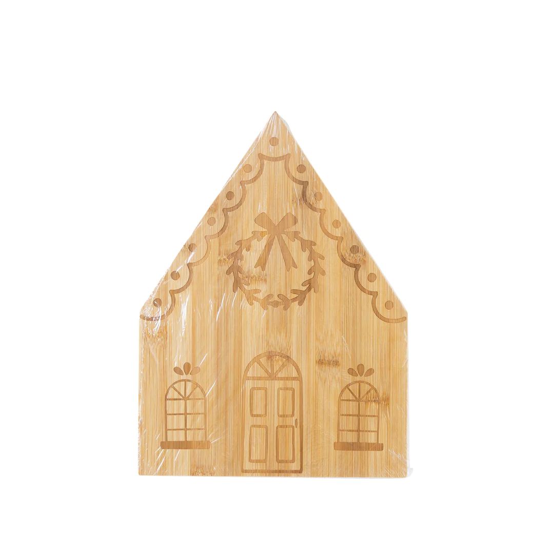 Gingerbread House Bamboo Cutting Board | My Mind's Eye