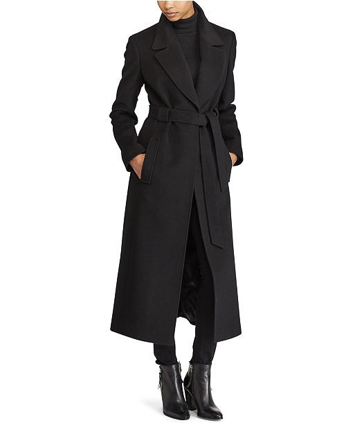 Belted Wool-Blend Coat | Macys (US)