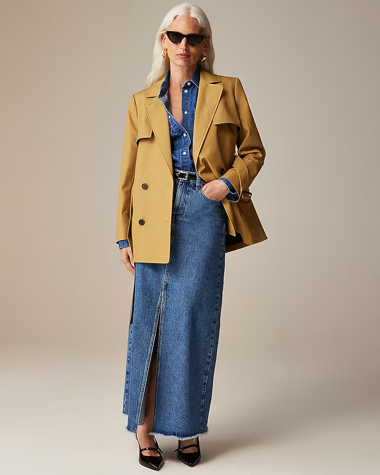 Cropped Icon trench coat | J. Crew US