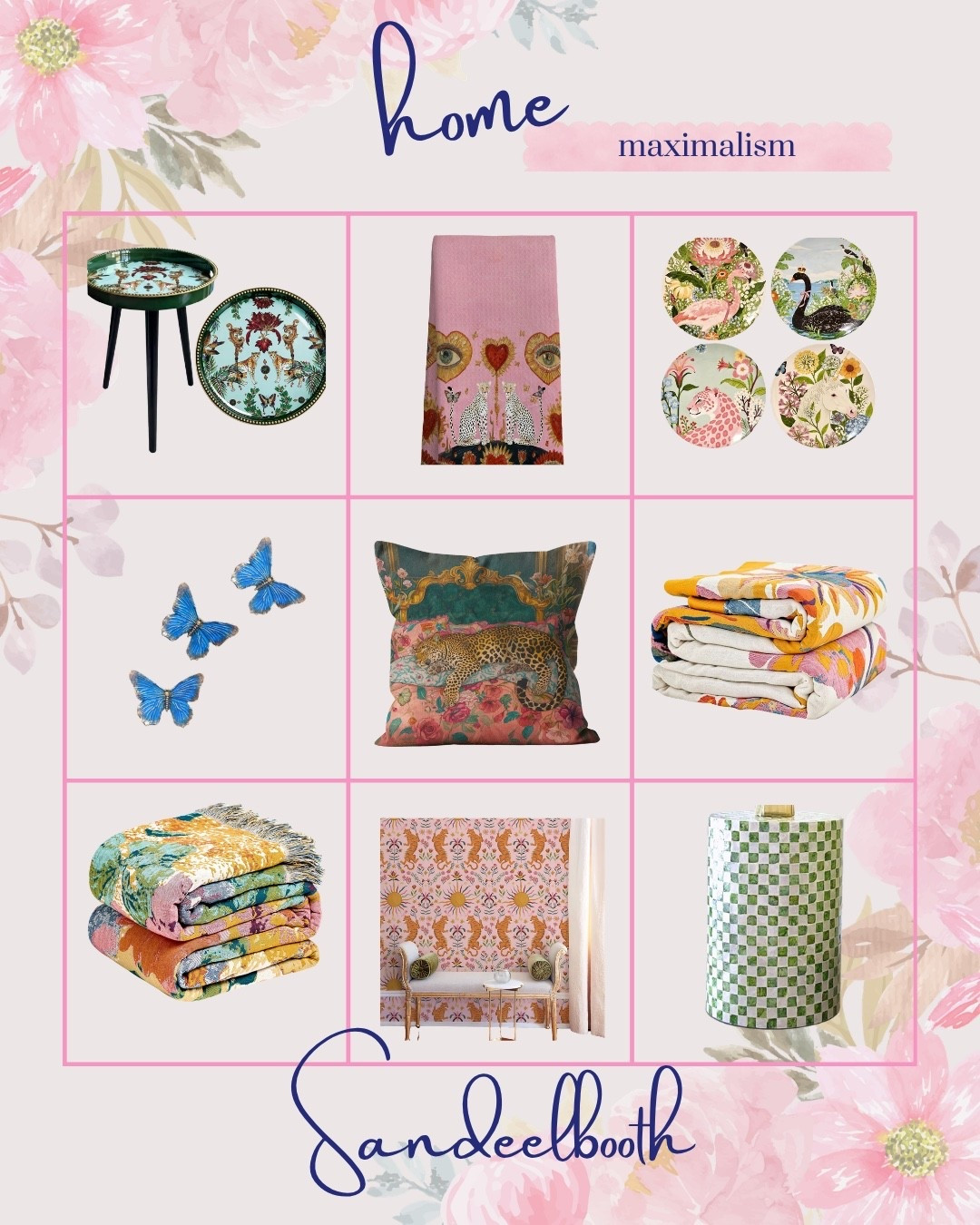 Color? In this economy? Absolutely. 🌸 I rounded up the prettiest pieces for adding a little joyful maximalism to your home—from colorful throws and whimsical side tables to butterfly wall decor, bold pillows, and delightfully unexpected accents. Because beige has had plenty of attention. Shop everything in this collage below! #MaximalistDecor #ColorfulHome #CottagecoreHome

#LTKHome #LTKSaleAlert #LTKmomlife