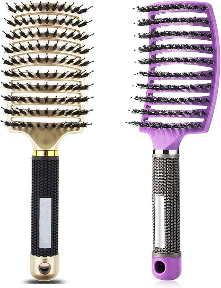 Detangling Brush, Curved and Vented for Wet or Dry Detangling Hair Brush for Men, Women & Kids’... | Amazon (US)