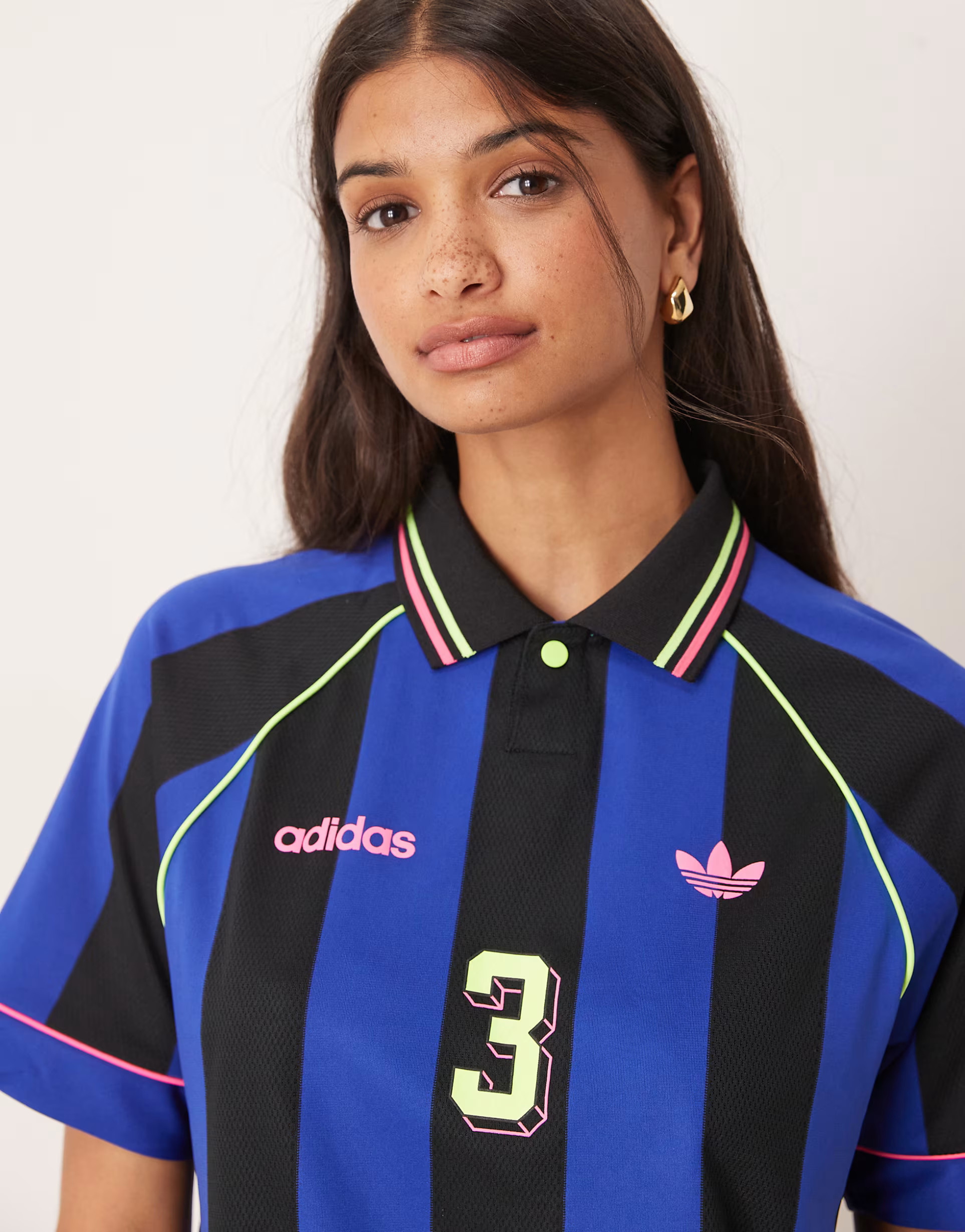 adidas Originals Unisex jacquard striped jersey in navy and black | ASOS (Global)