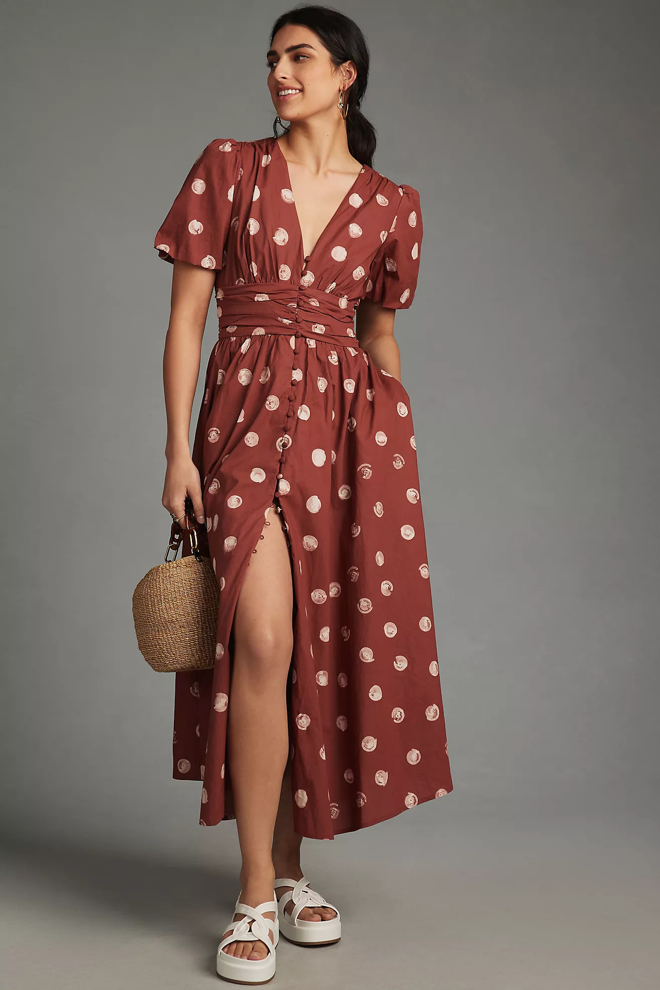 The Katerina Button-Front Dress | Anthropologie (US)