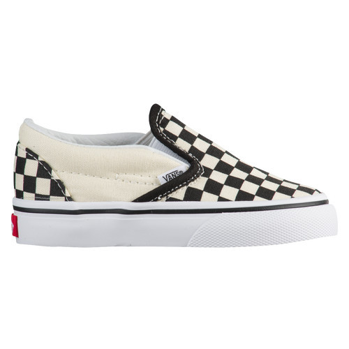 Boys Vans Classic Slip On - Boys' Toddler Shoe Black/True White Size 05.0 | Kids Foot Locker (US)