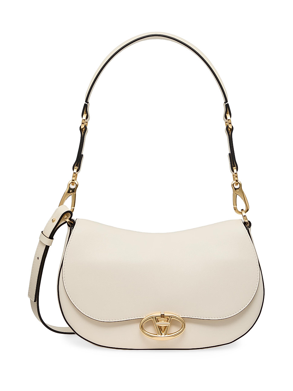 Valentino Garavani Small Ohval Shoulder Bag in Nappa Calfskin | Saks Fifth Avenue | Saks Fifth Avenue
