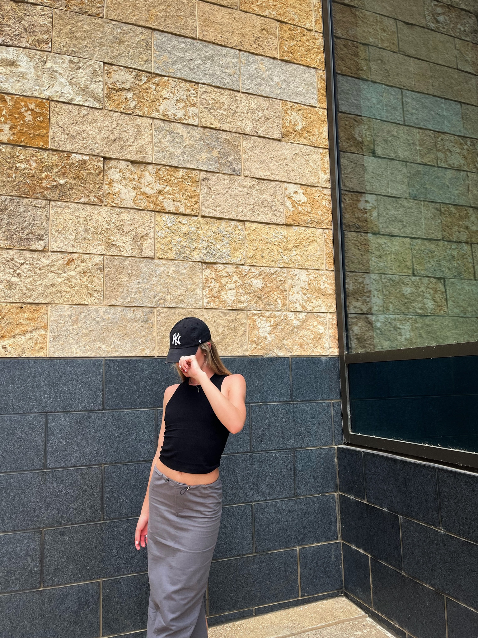 sport chic outfit, sporty style, everyday outfits, casual style, casual outfit, sporty outfits, maxi skirt, cargo maxi skirt, minimal style outfits, baseball cap, black and grey outfit, nike, new york yankees cap

#LTKActive #LTKshoecrush #LTKU