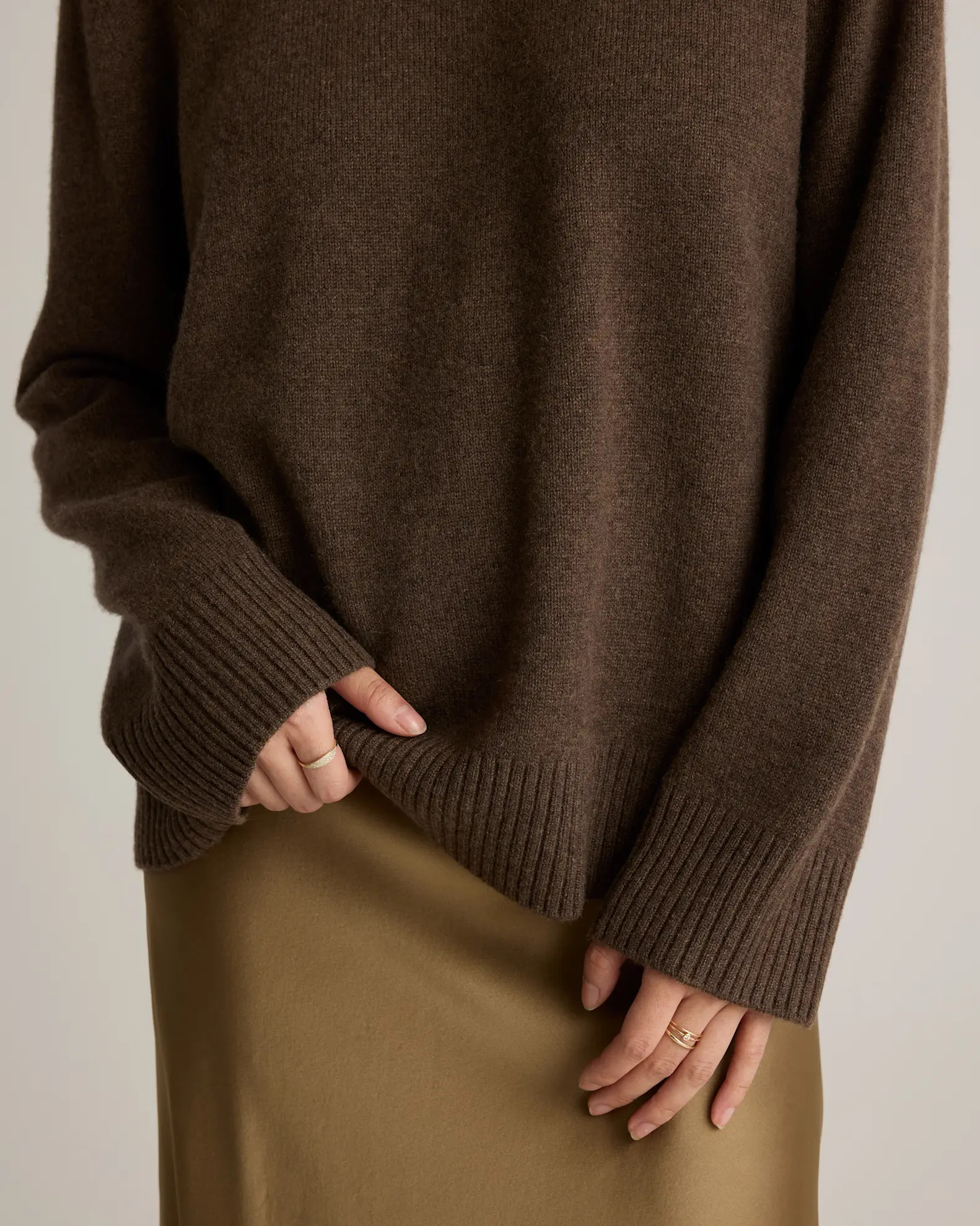 Mongolian Cashmere Oversized Crewneck Sweater | Quince