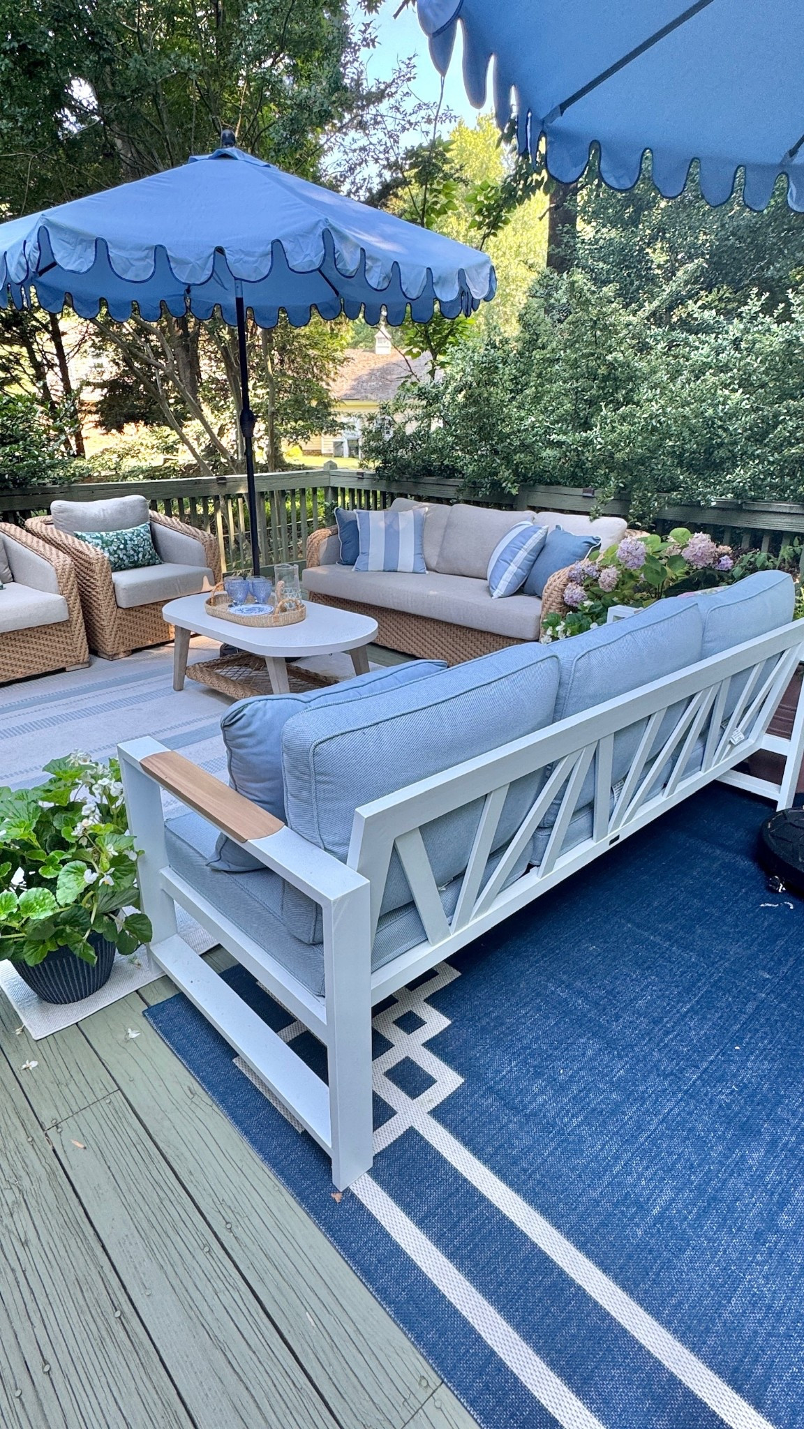These cooler fall days are perfect for after-school activities on our deck. We love the furniture and rugs that make our deck feel like a true extension of our home. Classic home, porch, fall weather, family home, classic decor, outdoor furniture

#LTKHome