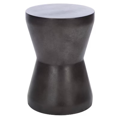 Torre Modern Concrete Accent Table - Black - Safavieh | Target