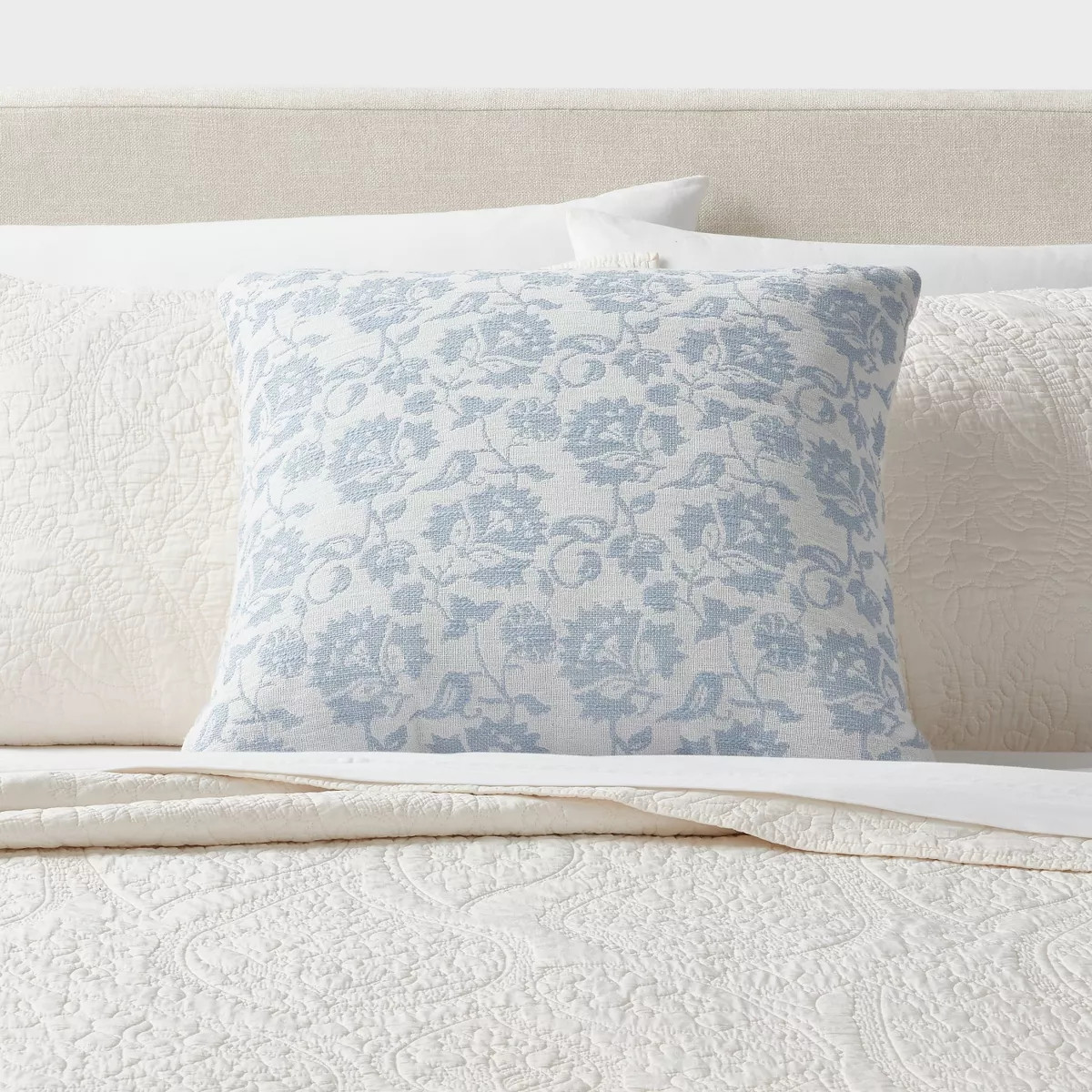 Trad Printed Floral Dec Pillow Euro - Threshold™ | Target