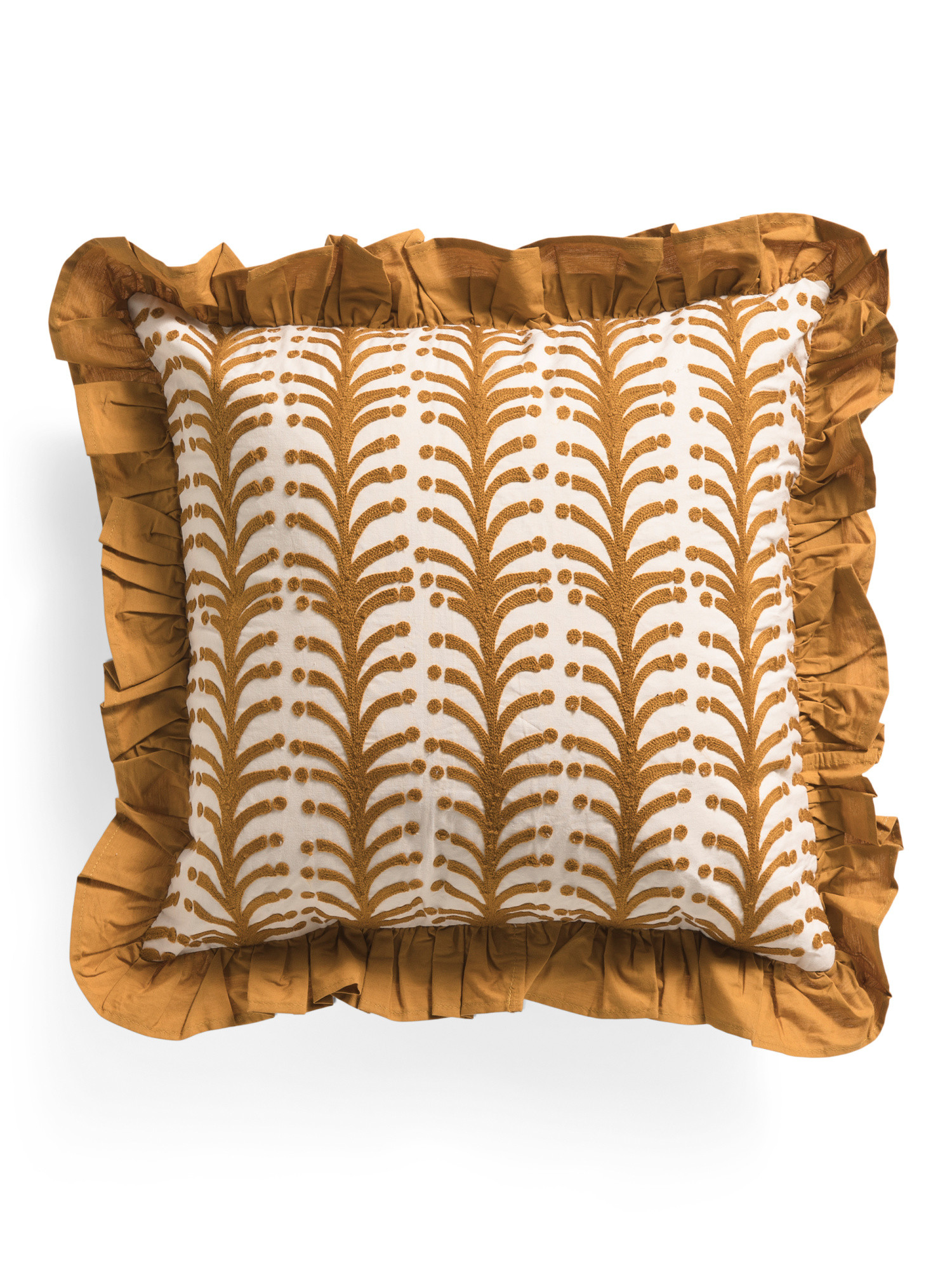 18x18 Ruffle Edge Palm Pillow | Throw Pillows | Marshalls | Marshalls
