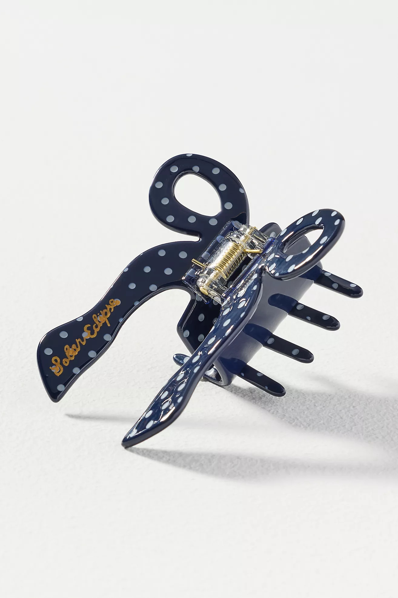 Solar Eclipse Polka Dot Bow Hair Claw Clip | Anthropologie (US)