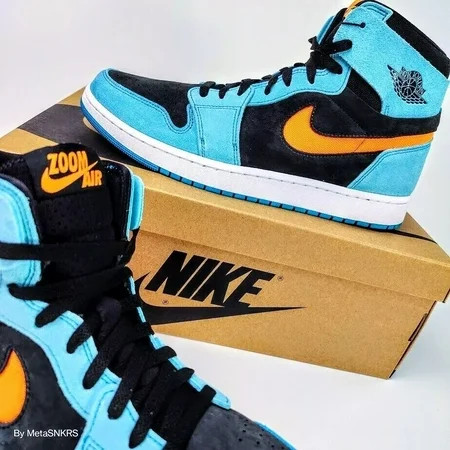 1 Zoom CMFT 2 Mens US 13 Black Blue White Orange Retro Lifestyle | Walmart (US)