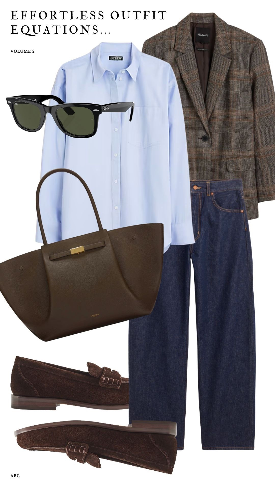 Effortless outfit equations - blazer jeans - office outfits - fall outfits 

#LTKFindsUnder100 #LTKStyleTip #LTKWorkwear