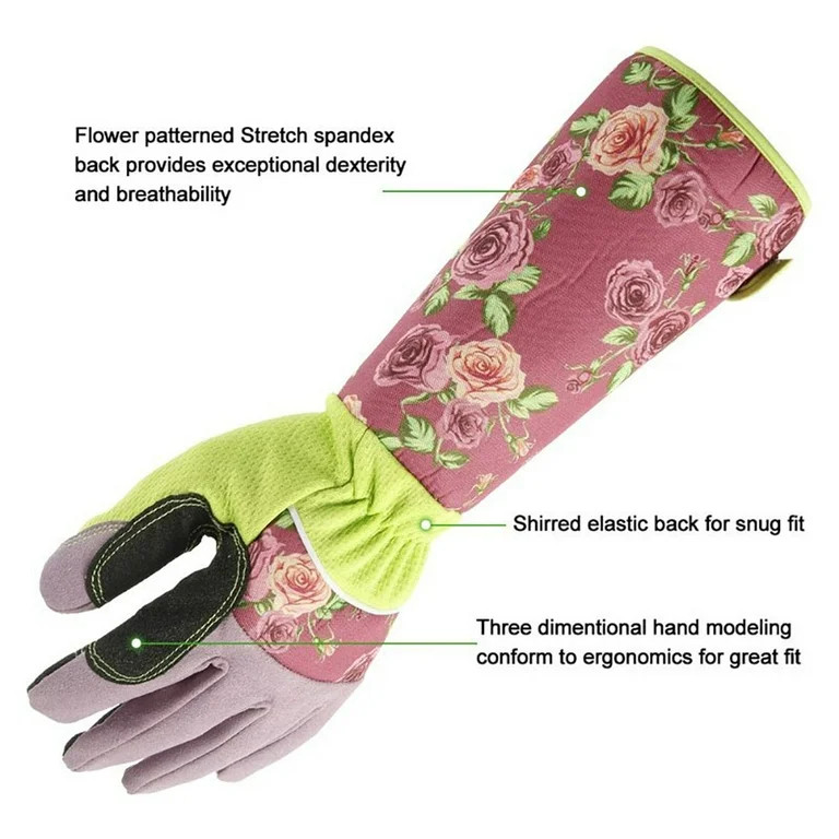 Long Sleeve Gardening Gloves Pruning Thornproof Garden Gloves Long Forearm Protection For Gardene... | Walmart (US)