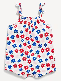 Tie-Bow One-Piece Romper for Baby | Old Navy (US)