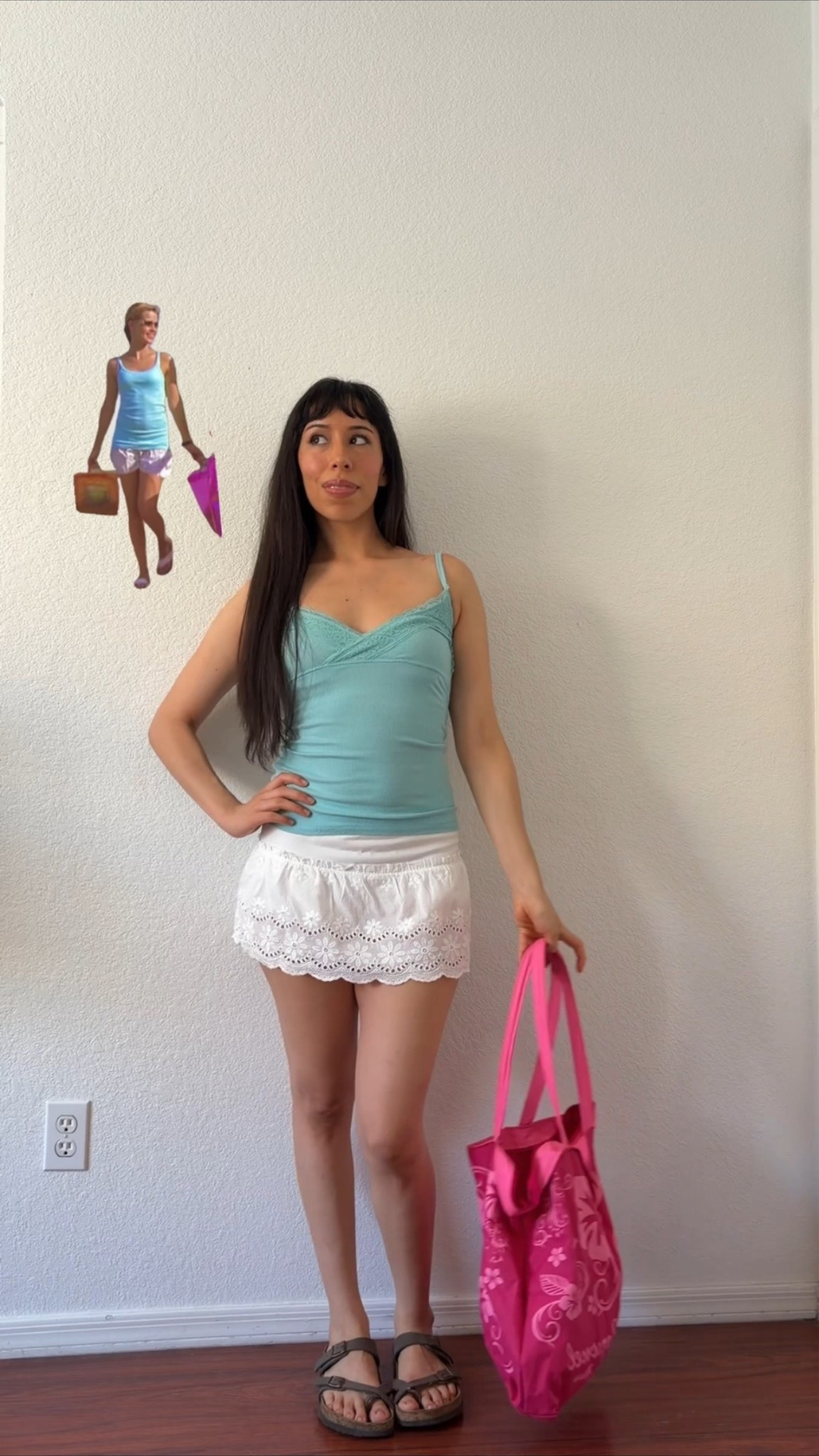 H2O Emma Gilbert outfits: tank is Hollister but the turquoise is sold out rn