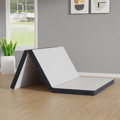 FDW 3 inch Queen Folding Mattress Tri Fold Memory Foam Mattress Topper Foldable Mattress Topper with Washable Cover Non-Slip Bottom | Target