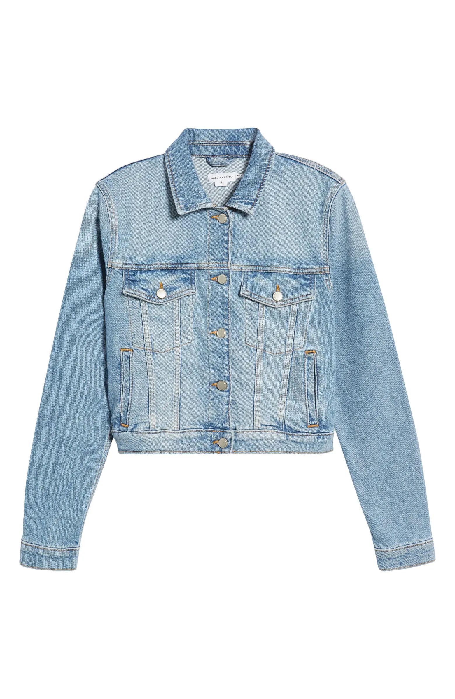 Good American Committed to Fit Denim Jacket | Nordstrom | Nordstrom
