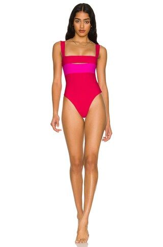 Lovers and Friends Daytona One Piece in Red & Pink from Revolve.com | Revolve Clothing (Global)