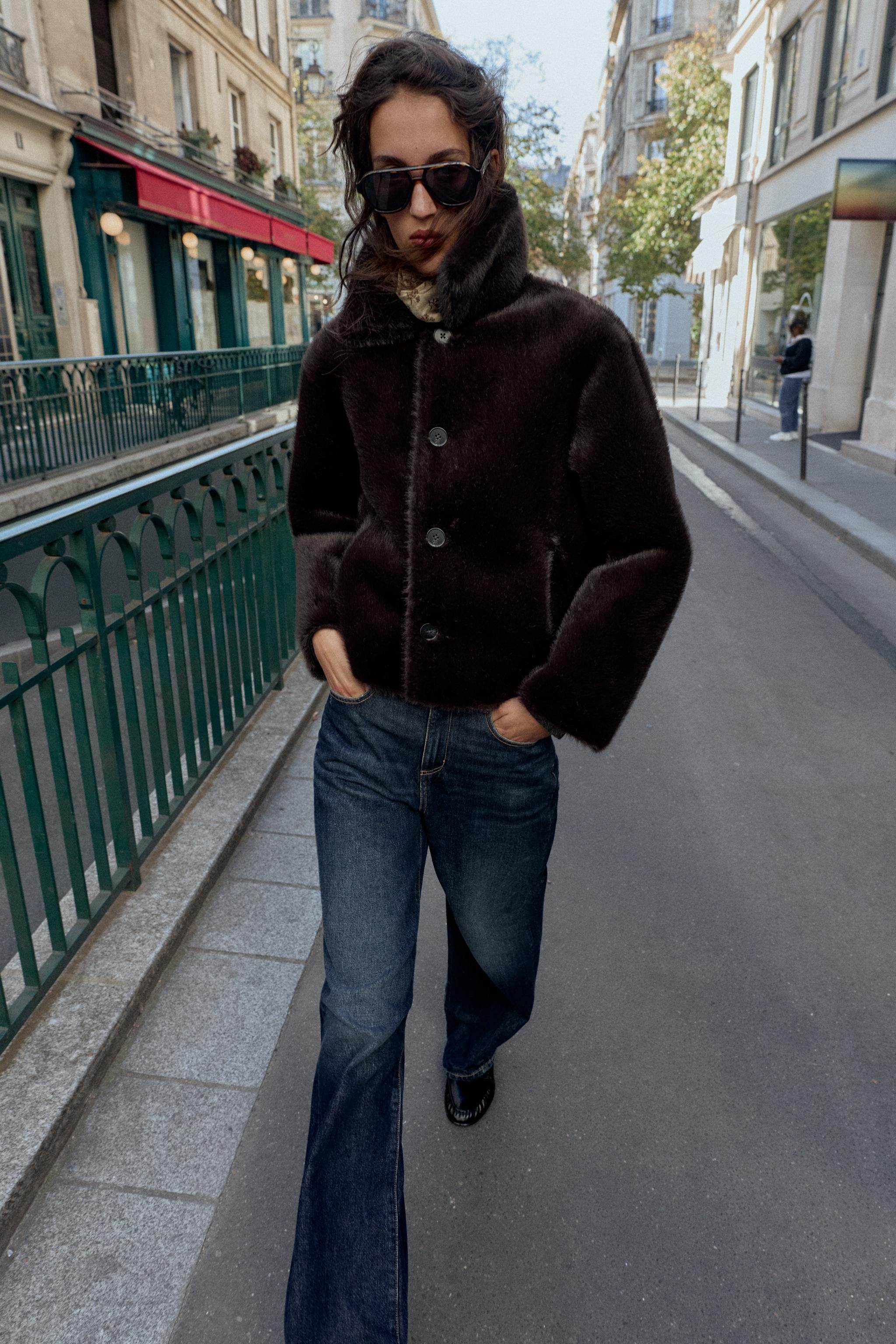 REVERSIBLE DOUBLE FACED FAUX LEATHER JACKET | Zara US