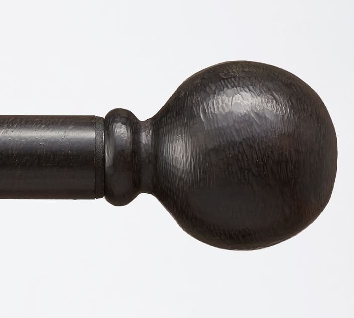 Cast Iron Black Ball Finial - Set of 2 | Pottery Barn (US)