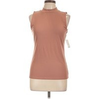 Ann Taylor LOFT Outlet Sleeveless T-Shirt: Brown Tops - Size Large | ThredUp (US)