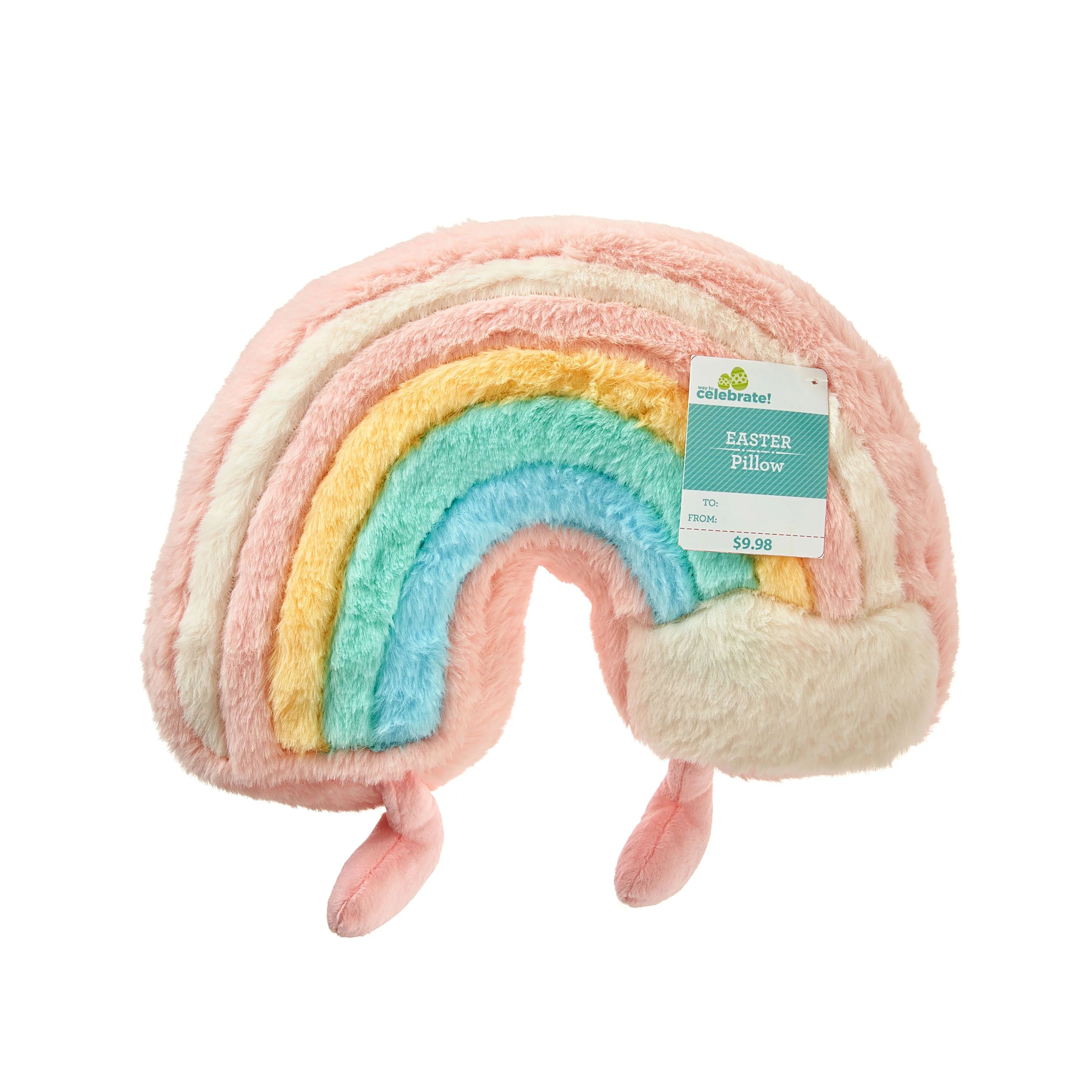Way To Celebrate Easter Rainbow Pillow | Walmart (US)