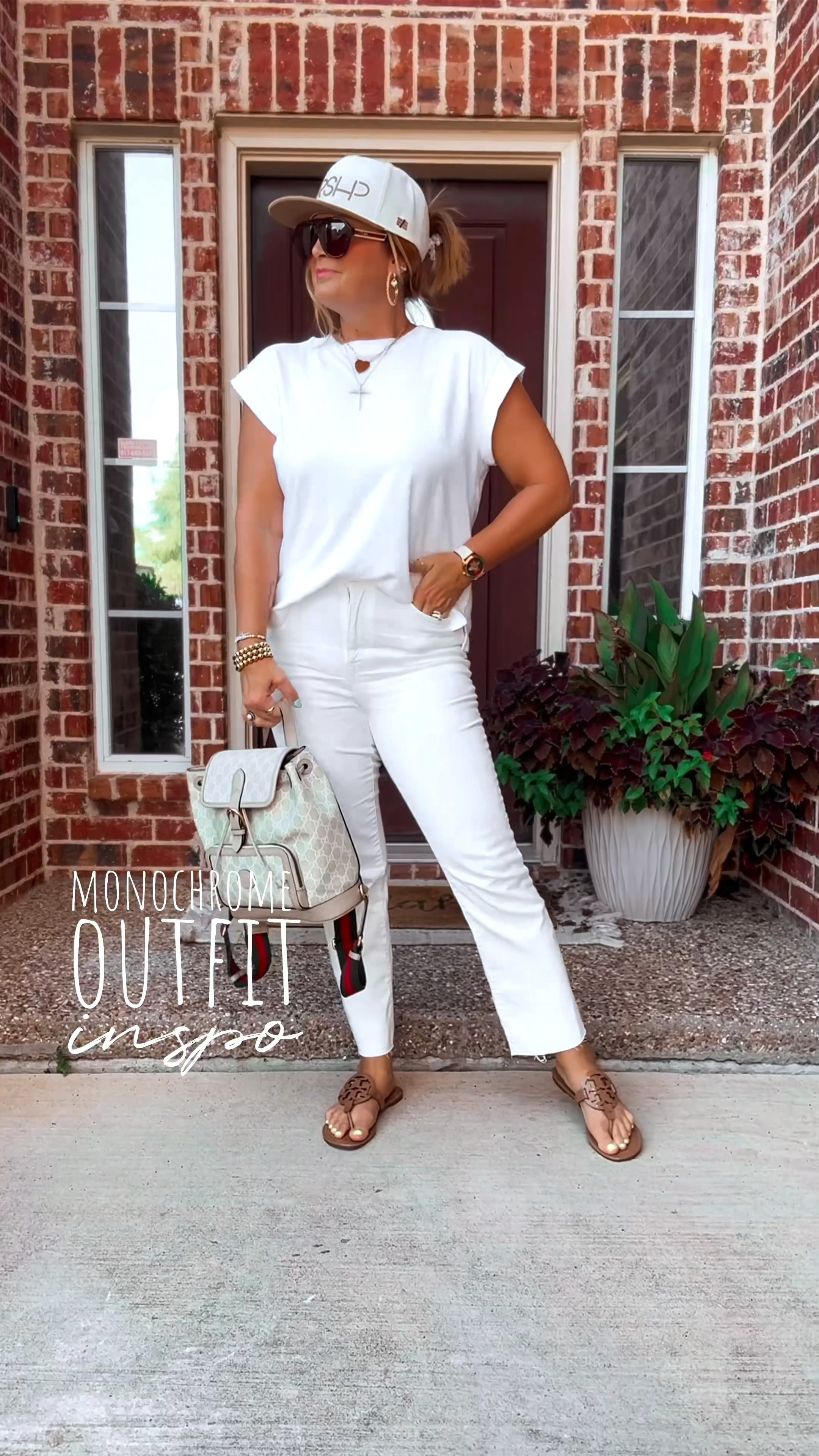 What is it about monochrome looks 🤍🤌🏻 always a winner in my book. 

My WRSHP hat is from art of homage and I’m 1000% smitten. It says 𝘗𝘳𝘰𝘥𝘶𝘤𝘵 𝘰𝘧 𝘎𝘳𝘢𝘤𝘦 on the back. 🥹 They also have “MRCY, PRAY, and YHWH” designs. Love the edgy vibe of these of course! 

Jewels are lavender blue and I’ll be doing a giveaway soon with the cross I’m wearing so stay tuned! ✝️😘 You can always use code 𝗗𝗘𝗟𝗜𝗚𝗛𝗧 to save on your Lavender Blue order. 

#LTKItBag #LTKShoeCrush #LTKFindsUnder50