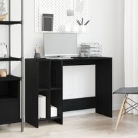 Black Oak Desk - 102.5x35x75 cm Made from Engineered Wood | Debenhams UK
