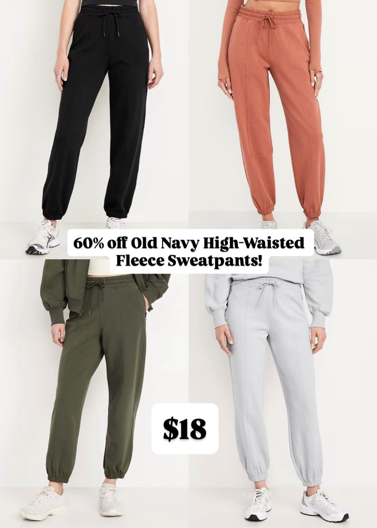Old Navy Dynamic High-Waisted Fleece Sweatpants 60% off!

#LTKSaleAlert #LTKActive #LTKFindsUnder50