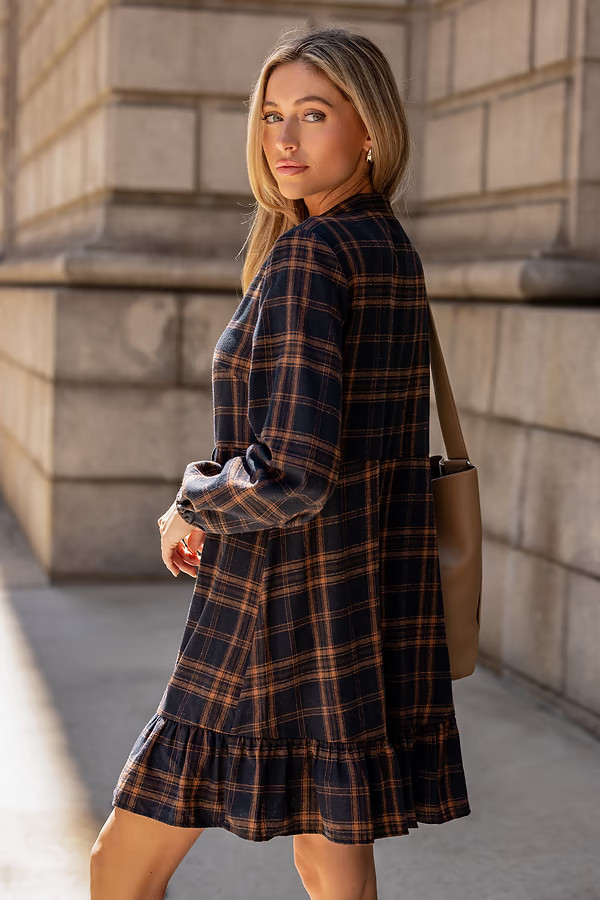 Classic Moves Plaid Mini Dress | Cupshe US