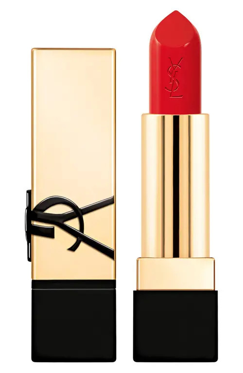 Yves Saint Laurent Rouge Pur Couture Caring Satin Lipstick with Ceramides in R1 Le Rouge at Nordstrom | Nordstrom