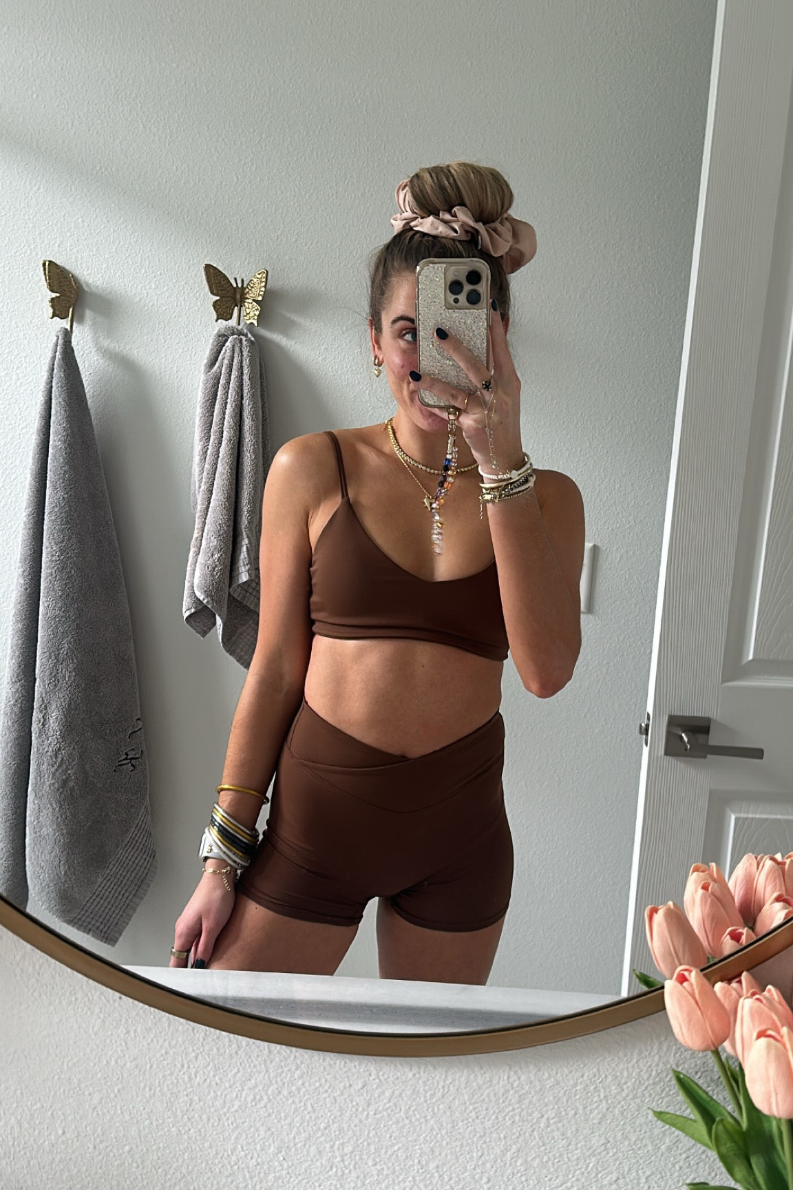 ABOCIW 2 Piece Workout Sets for Women Spaghetti Strap Sports Bras Crossover High Waist Biker Shorts Gym Yoga Outfits. Sleepy tie hair blowout hack. #workoutgear #workoutwear #pilates #ootd #outfit #athleticwear #athleticoutfit #bikershorts #sportsbra #pilatesoutfit #athleisure #bala #pilatesworkout #pilateslovers #pilatestiktok #balabangles Bala use code SLOANE15. 

#LTKActive #LTKFindsUnder50 #LTKFitness