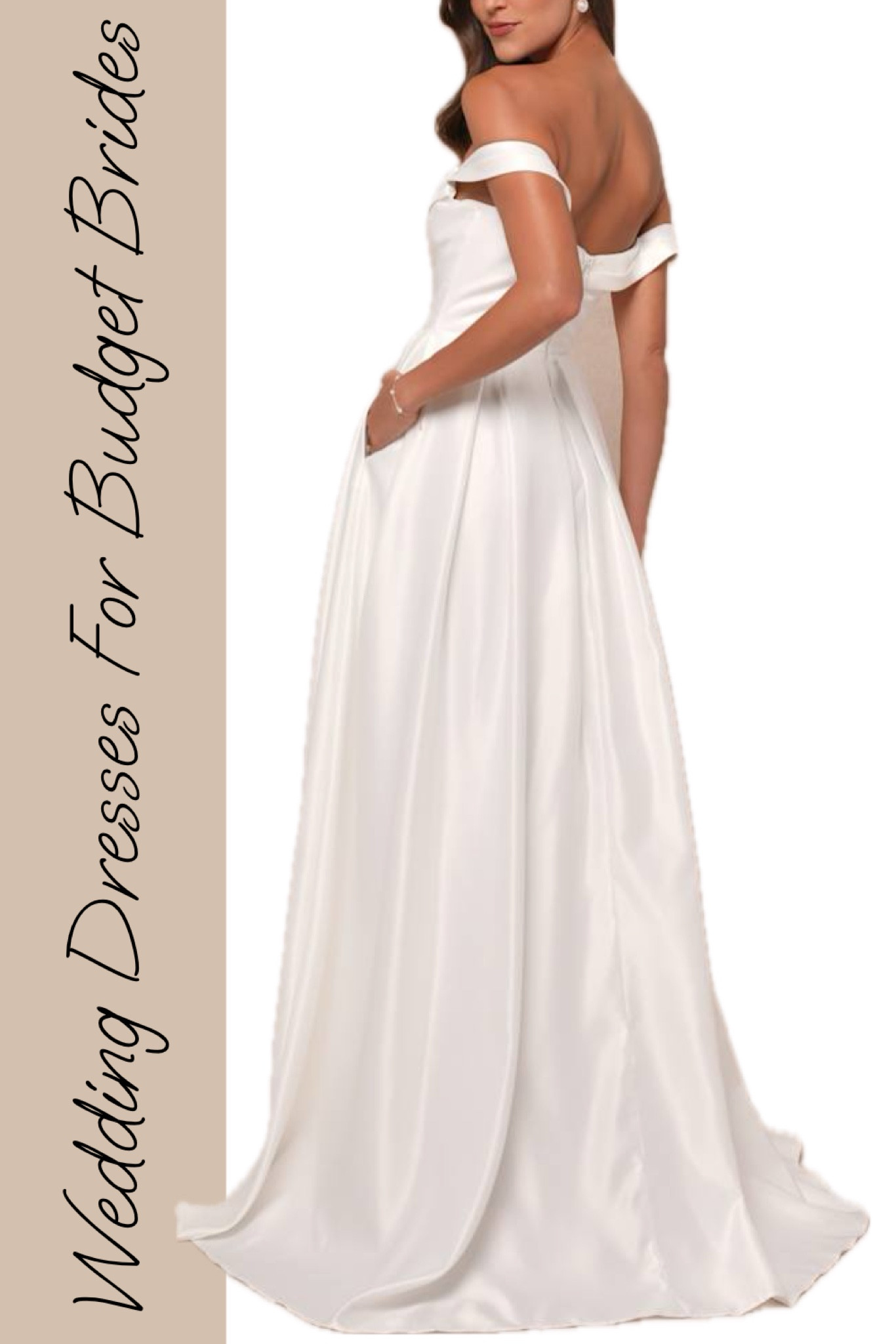 Simple and elegant wedding gown for the minimalist bride.

#LTKStyleTip #LTKSeasonal #LTKWedding