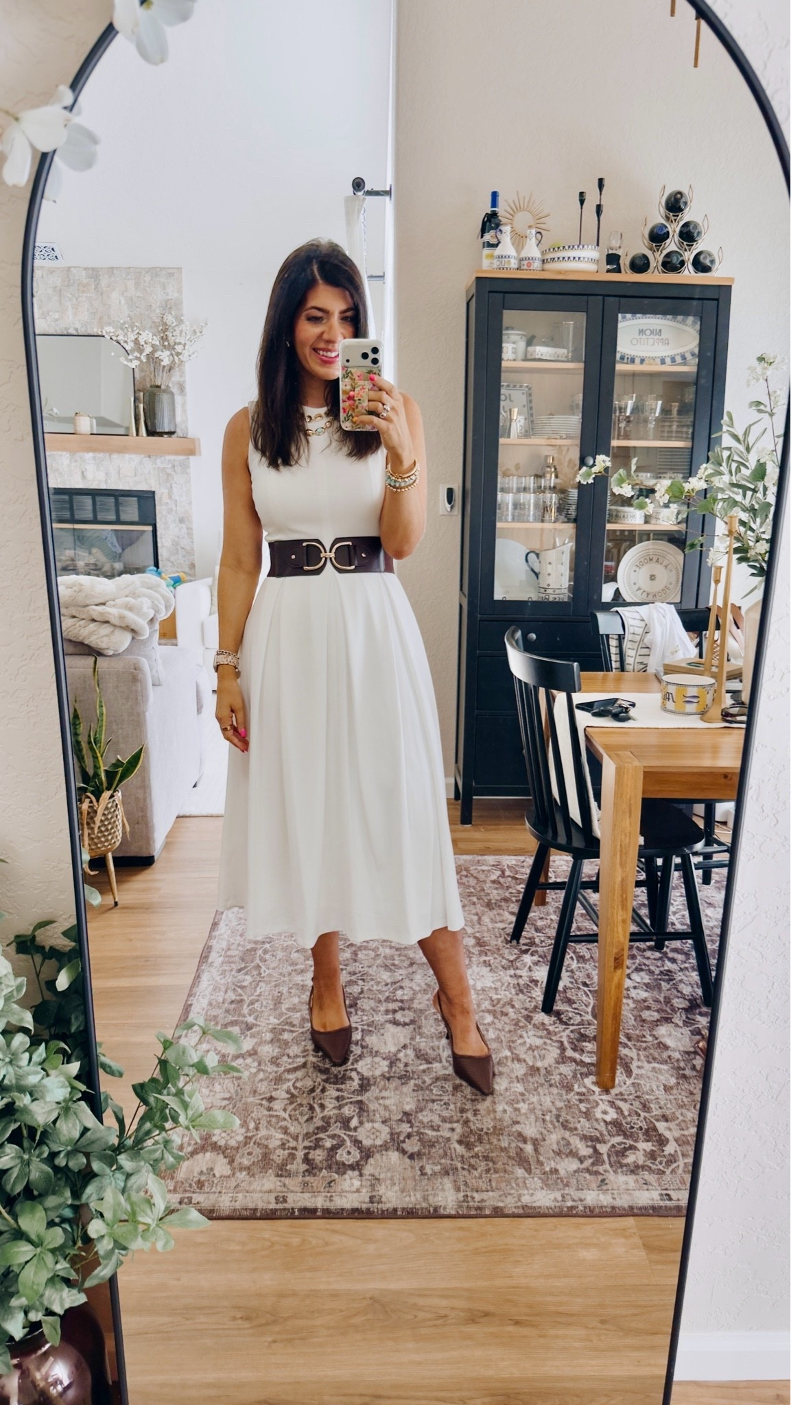 Work ootd
In an 8 midi dress and large belt

#LTKMidsize #LTKWorkwear #LTKTall