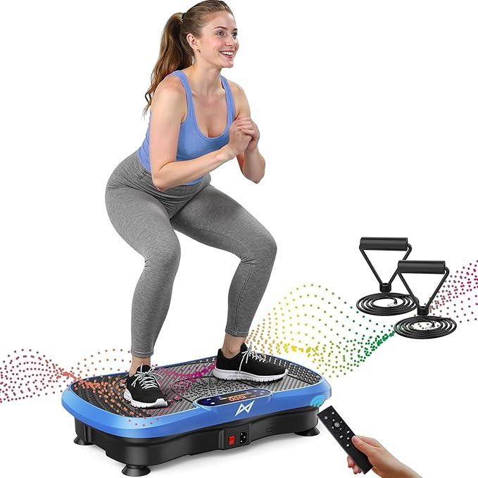 AXV Vibration Plate Fitness Platform Exercise Machine Vibrating Shaking Full Body Shaker Workout ... | Amazon (US)
