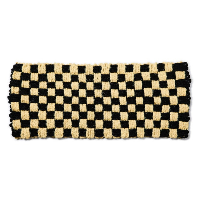 Woven Check Double Door Entrance Mat | MacKenzie-Childs
